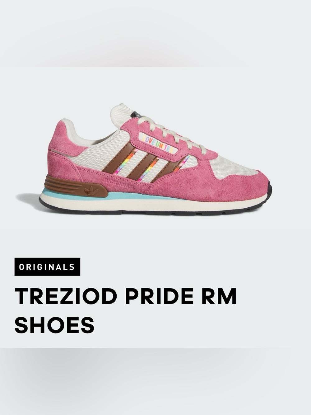 adidas x Rich Mnisi "Love Unites" Treziod Pride RM W7.5/M6.5